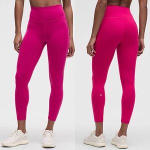 LULULEMON Wunder Train High-Rise Tight with Pockets 25" Passionate size 4